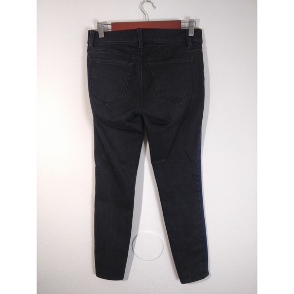 Ann Taylor Modern Fit Black Blue Colorblock Super Skinny Jeans Women's Size 4 - Picture 4 of 8